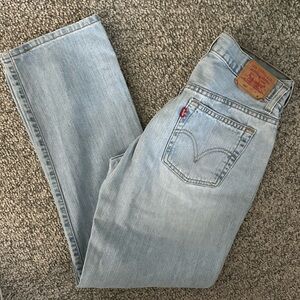 Levi's Light Blue 505 Straight Leg Low Rise Jeans